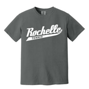 Rochelle Tennis Comfort Colors Unisex Heavyweight Ring Spun Tee-Pepper