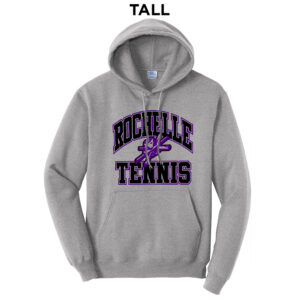 Rochelle Tennis Tall Fleece Hooded Sweatshirt-Athletic Heather