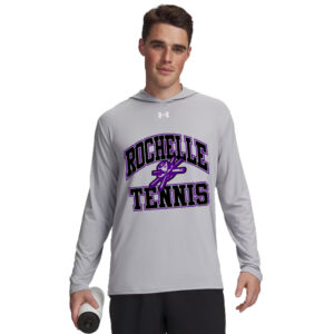 Rochelle Tennis Under Armour Mens Team Vanish Performance Hoodie-Mod Grey