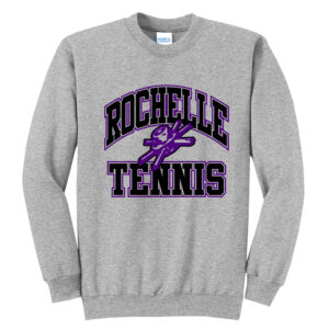 Rochelle Tennis Unisex Core Fleece Crewneck Sweatshirt-Athletic Heather