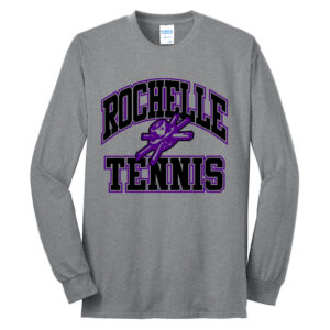 Rochelle Tennis Unisex Cotton Long Sleeve Tee-Athletic Heather