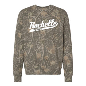Rochelle Tennis Independent Trading Co Unisex Heavyweight Crewneck Sweatshirt-Deadwood Camo