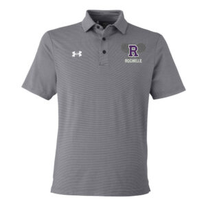 Rochelle Tennis Under Armour DRIVE Team Stripe Premium Polo – Black