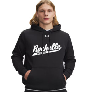 Rochelle Tennis Under Armour Men’s Team Icon Fleece Hoodie-Black