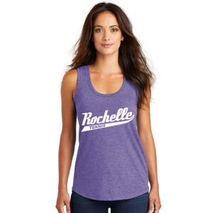 Rochelle Tennis Women’s Perfect Triblend Racerback Tank-Purple Frost