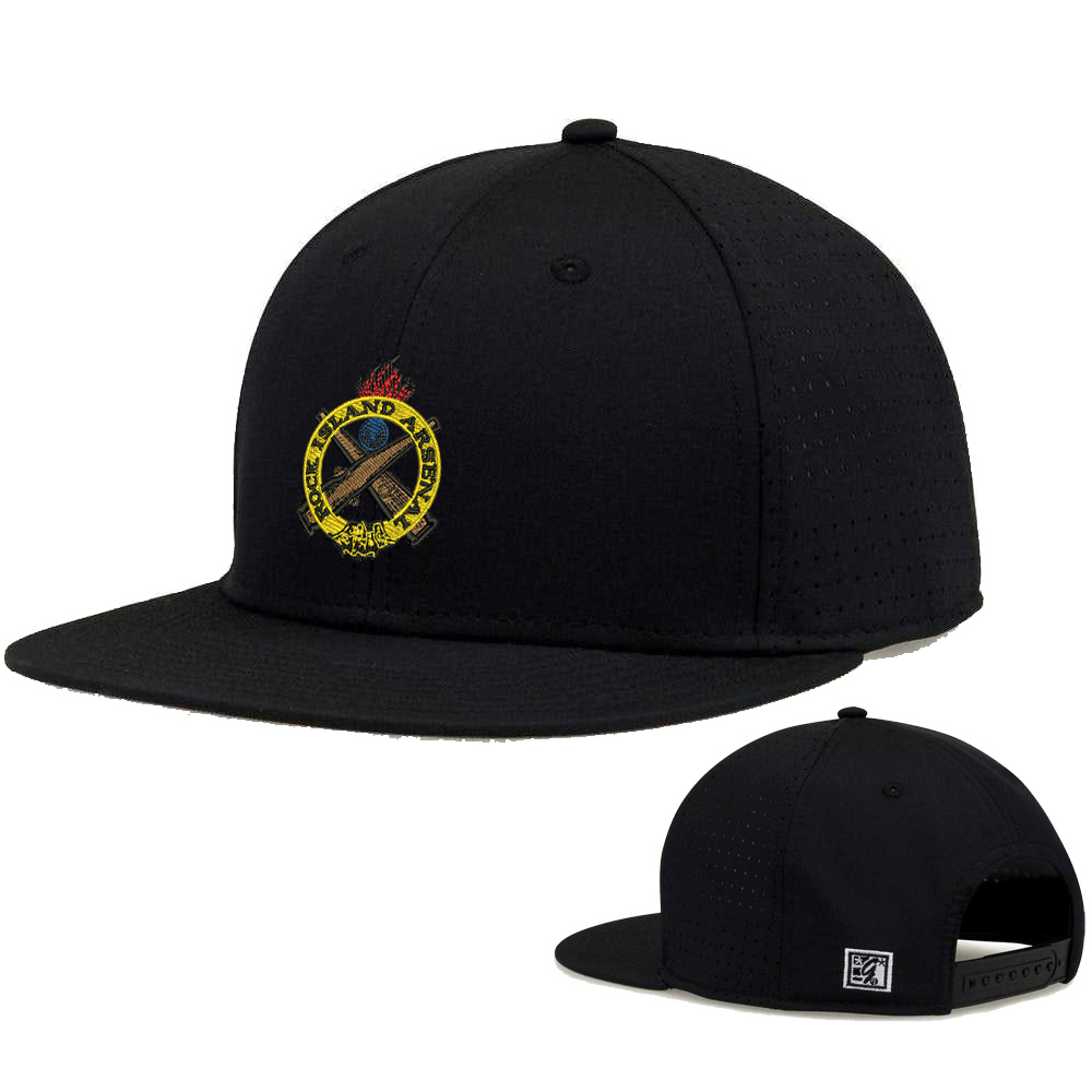 RIA Garrison The Game Perforated GameChanger Snapback Cap-Black