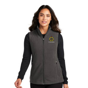 RIA Garrison Port Authority Ladies Accord Microfleece Vest-Pewter