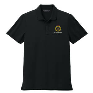 RIA Garrison Mercer and Mettle Stretch Pique Polo-Deep Black