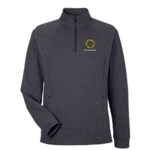 RIA Garrison North End Men’s Rhythm Waffle Quarter-Zip Pullover-Carbon