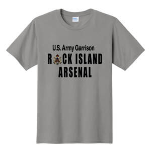 RIA Garrison Unisex Fan Favorite Short Sleeve Ring Spun Tee-Medium Grey