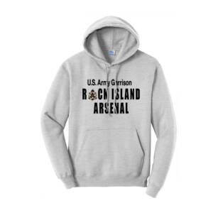 RIA Garrison Unisex Fleece Hooded Sweatshirt-Ash