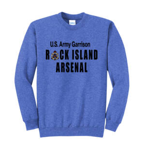 RIA Garrison Unisex Fleece Crewneck Sweatshirt-Heather Royal
