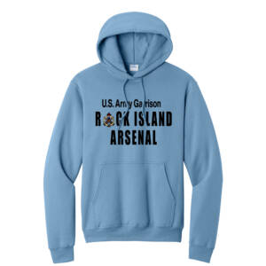 RIA Garrison Unisex Fleece Hooded Sweatshirt-Tundra Blue