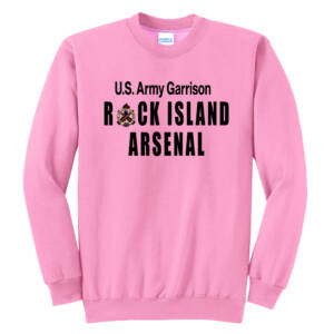 RIA Garrison Unisex Fleece Crewneck Sweatshirt-Candy Pink