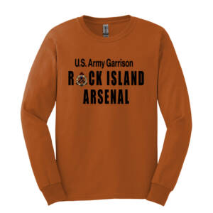 RIA Garrison Unisex Cotton Long Sleeve Tee-Texas Orange