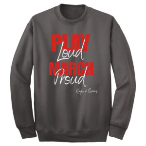 Clinton Marching Band Unisex Fleece Crewneck Sweatshirt-Charcoal