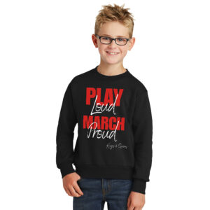 Clinton Marching Band Youth Crewneck Sweatshirt – JetBlack