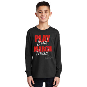 Clinton Marching Band Youth Cotton Long Sleeve T Shirt – JetBlack