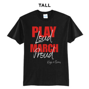 Clinton Marching Band Tall Core Blend short Sleeve T Shirts – JetBlack