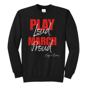 Clinton Marching Band Unisex Core Fleece Crewneck Sweatshirt – Black