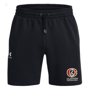 Clinton Marching Band Under Armour UA ICON 7.5″ Fleece Shorts-Black