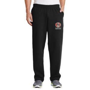 Clinton Marching Band Men Open Bottom Classic Sweatpant – Black