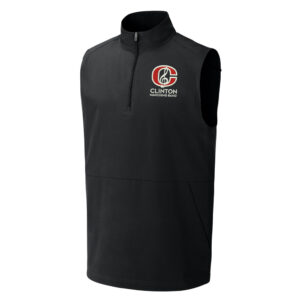 Clinton Marching Band Sport-Tek Men Repeat 1/2-Zip Vest-Black