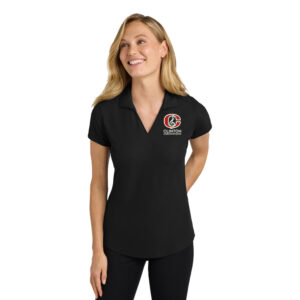 Clinton Marching Band Port Authority Ladies Dry Zone Grid Polo-Black