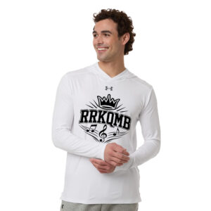 Clinton Marching Band Under Armour Mens Team Vanish Performance Hoodie – White