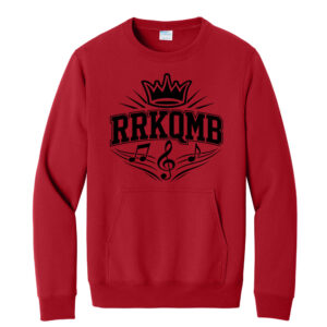 Clinton Marching Band Unisex Core Fleece Crewneck Pocket Sweatshirt – Red