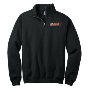 River Queens VB JERZEES Unisex Nublend Cadet Collar Sweatshirt-Black