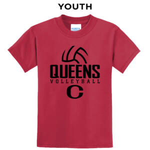 River Queens VB Youth Short Sleeve T Shirt -red