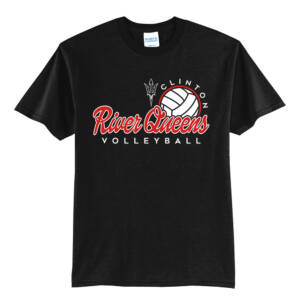 River Queens VB  Unisex Short Sleeve Tee-Black