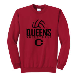 River Queens VB Unisex Core Fleece Crewneck Sweatshirt – Red