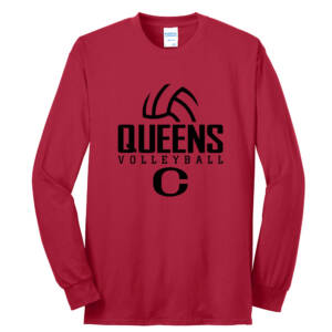 River Queens VB Unisex Long Sleeve Core Blend T-Shirt-Red