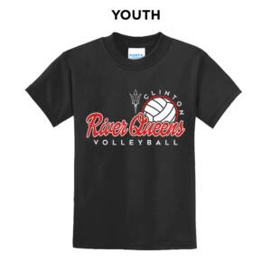River Queens VB Youth Short Sleeve T Shirt – Black