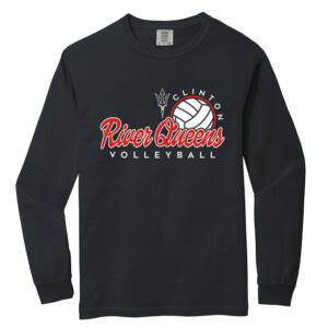 River Queens VB Unisex Comfort Colors Heavyweight Ring Spun Long Sleeve Tee – Black