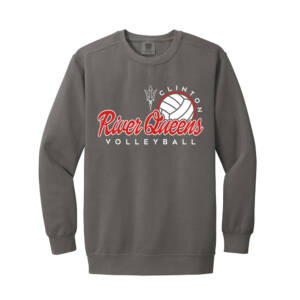 River Queens VB Comfort Colors Garment-Dyed Fleece Crew Unisex-Grey