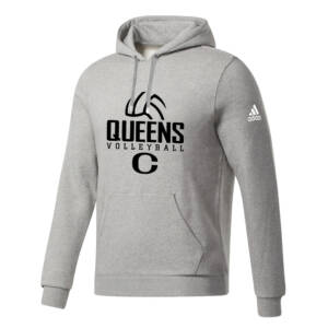 River Queens VB Unisex Adidas Fleece Hooded Sweatshirt- MedGrey Heather