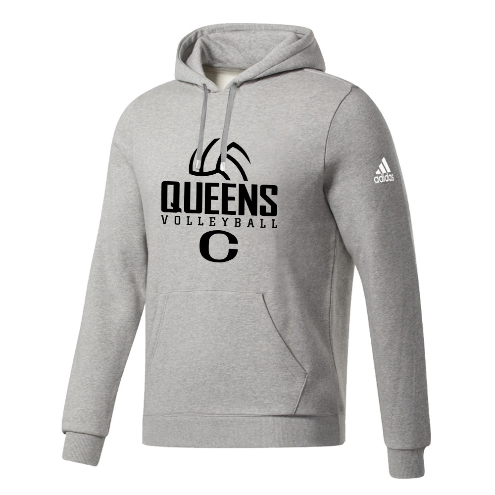 River Queens VB Unisex Adidas Fleece Hooded Sweatshirt- MedGrey Heather