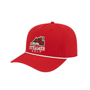 Steamer Golf Cap America Athletic Rope Cap-Red/White
