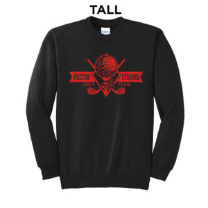 Steamer Golf  TALL Ultimate Crewneck Sweatshirts – Black