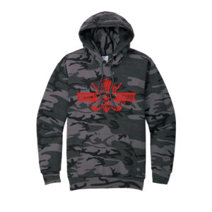 Steamer Golf Unisex  Core Fleece Camo Pullover Hooded Sweatshirt – BlackHeather