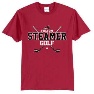 Steamer Golf Unisex Short Sleeve Tee – Red
