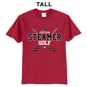 Steamer Golf Tall Short Sleeve Tee-Red