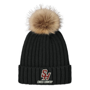 SH Cross Country Port Authority Faux Fur Pom Beanie – DeepBlack
