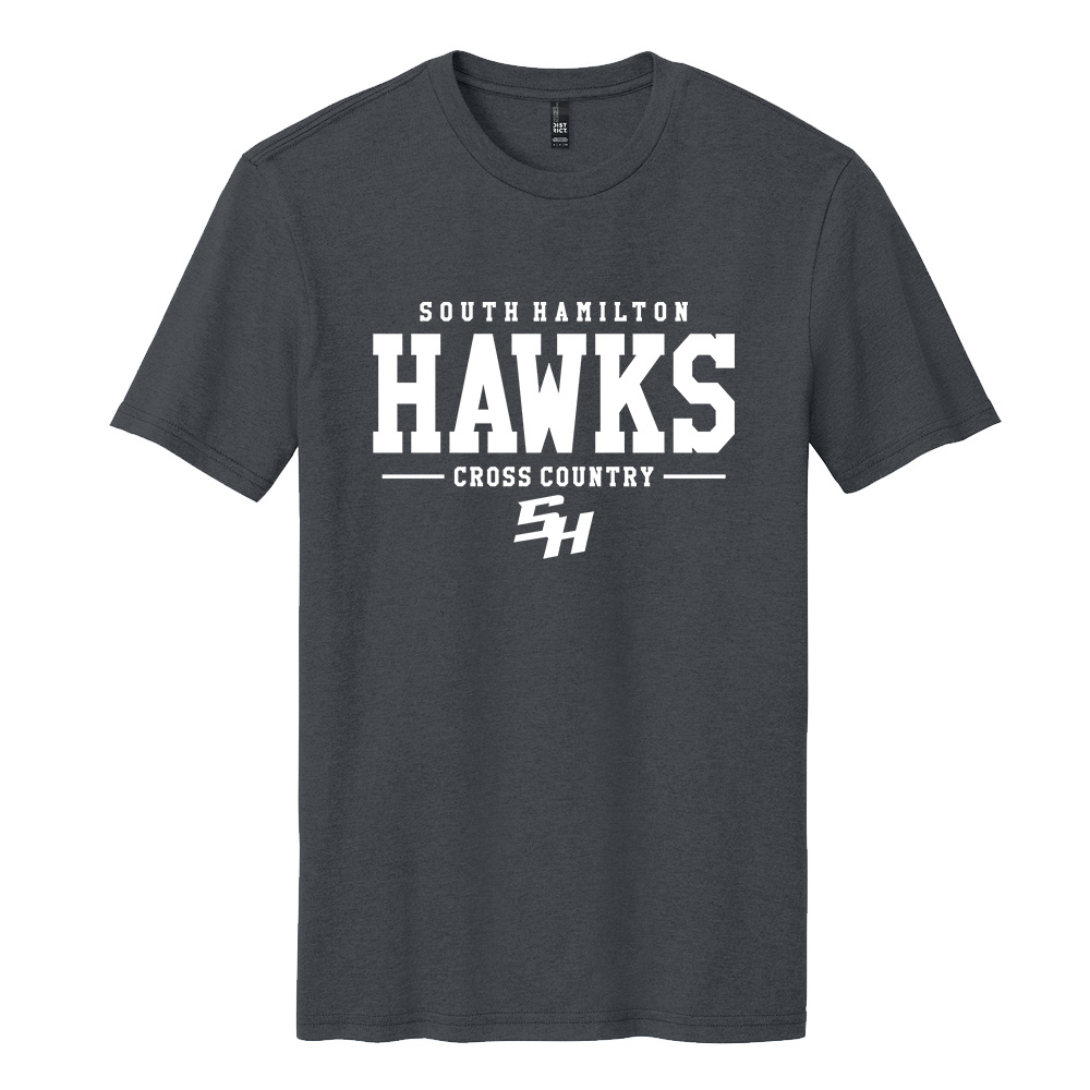 SH Cross Country Unisex Premium Short Sleeve Tee-Charcoal