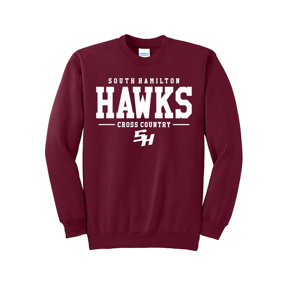 SH Cross Country Unisex Fleece Crewneck Sweatshirt-Cardinal