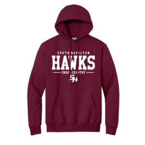 SH Cross Country Unisex Fleece Hooded Sweatshirt-Cardinal