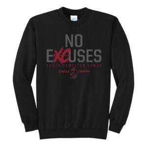 SH Cross Country Unisex Core Fleece Crewneck Sweatshirt – Black